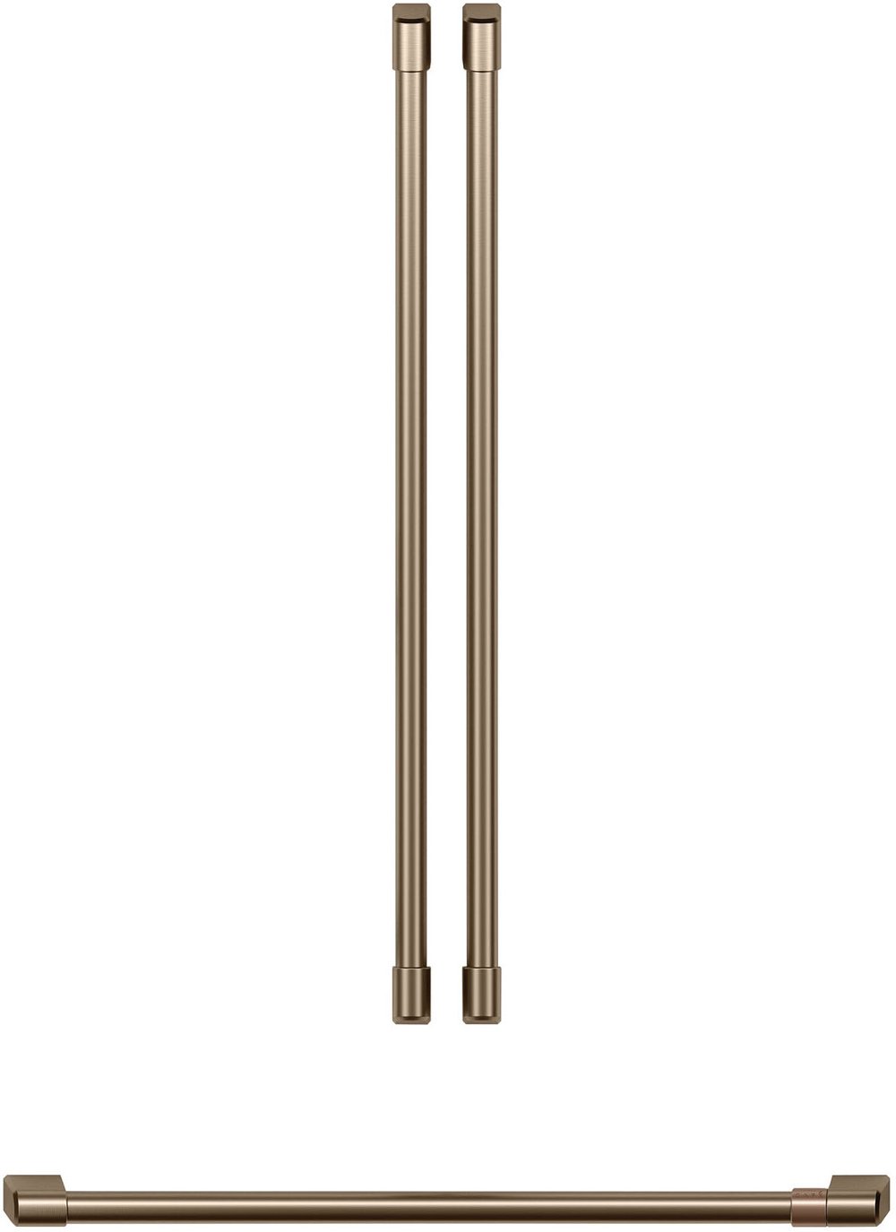 Cafe French Door Refrigerator Handle Kit - Brushed Bronze