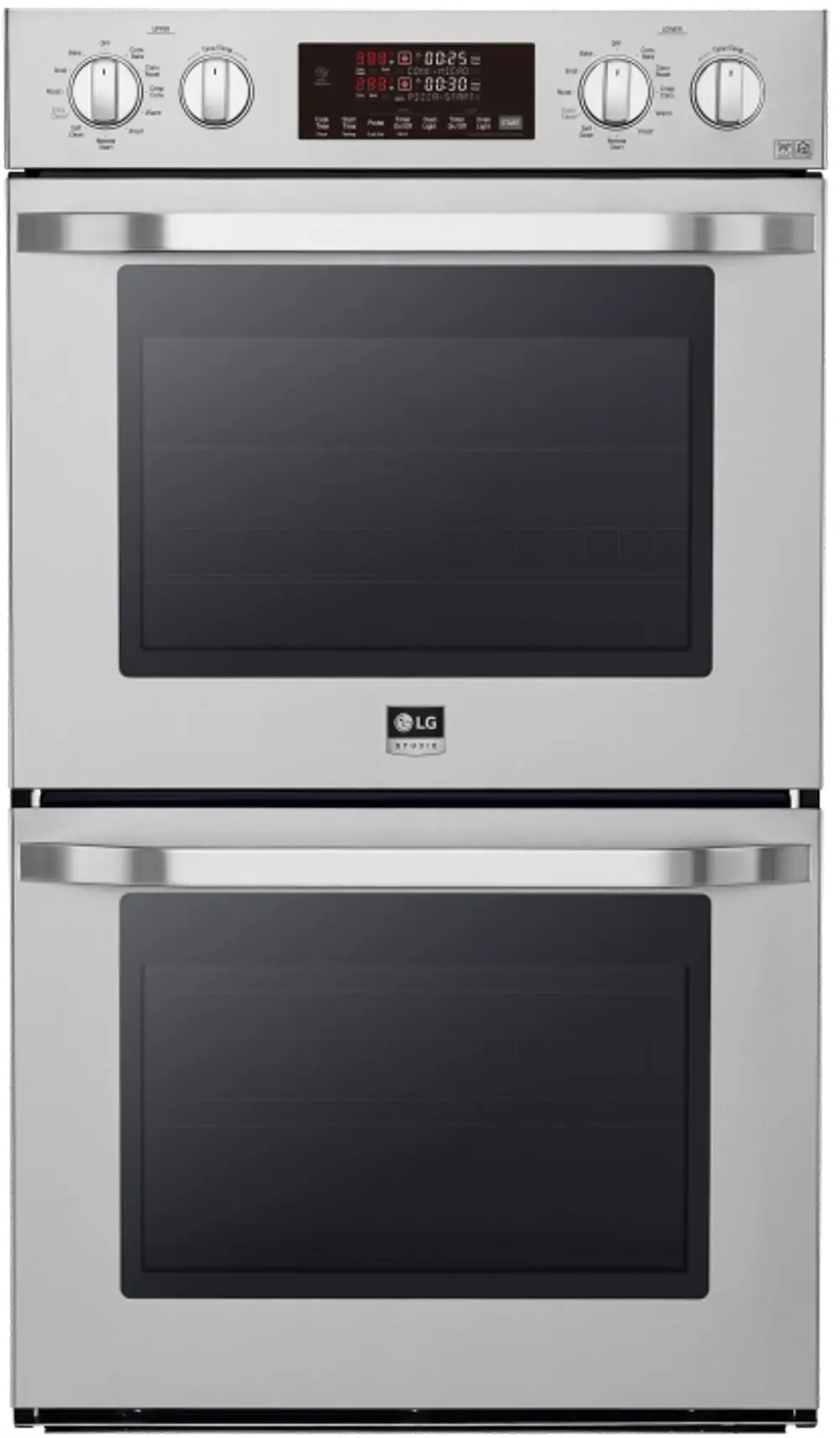 LSWD307ST LG Studio 30 Inch Smart Double Wall Oven with Convection - 9.4 cu. ft. Stainless Steel-1