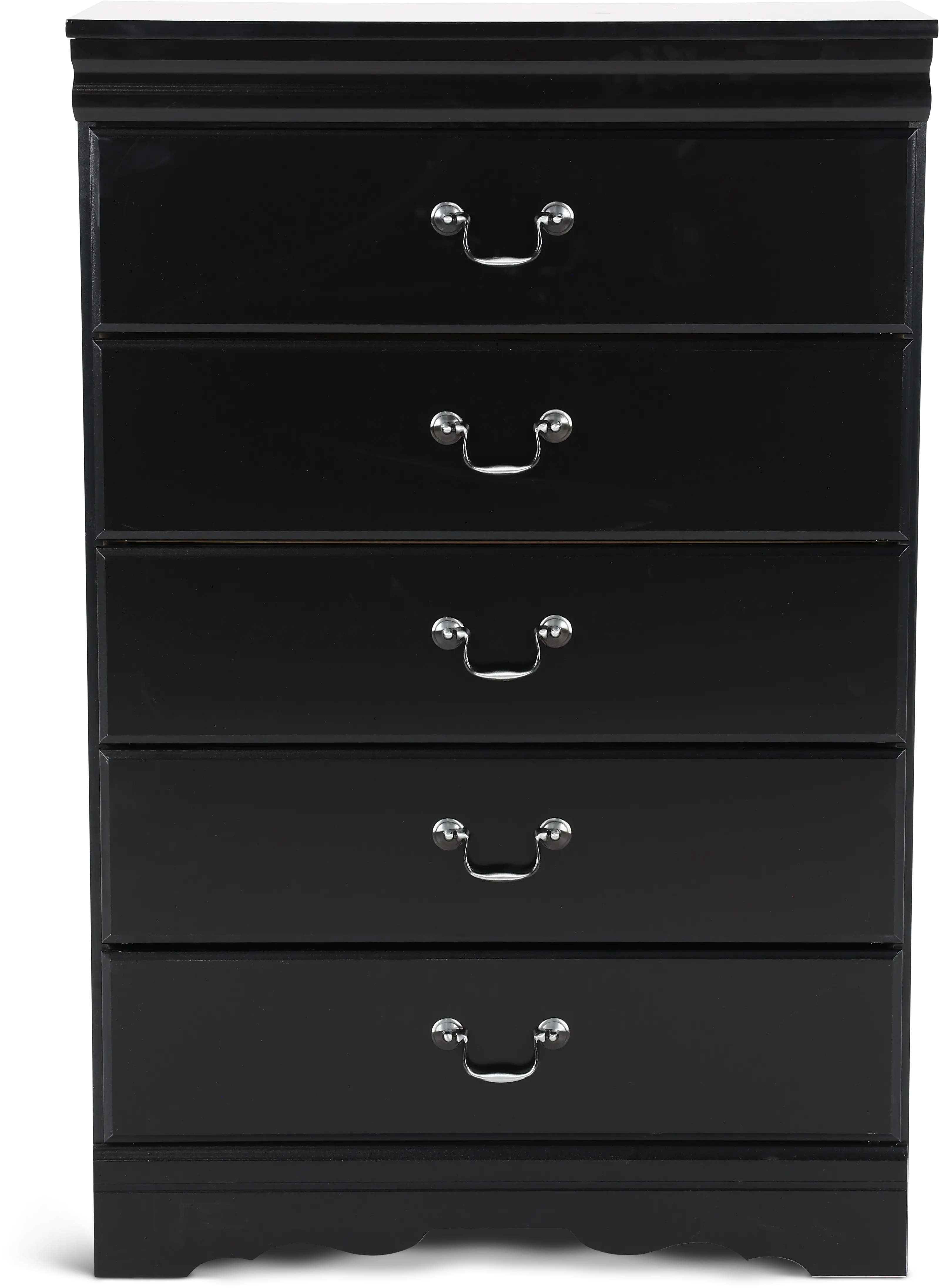 Huey Vineyard Black Chest of Drawers