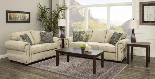 7 Piece Living Room Set With Sofa Bed