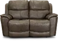Cade Sable Brown Leather-Match Power Reclining Loveseat