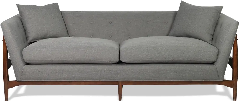 REBECCA Mid Century Modern Gray Sofa - Rebecca-1
