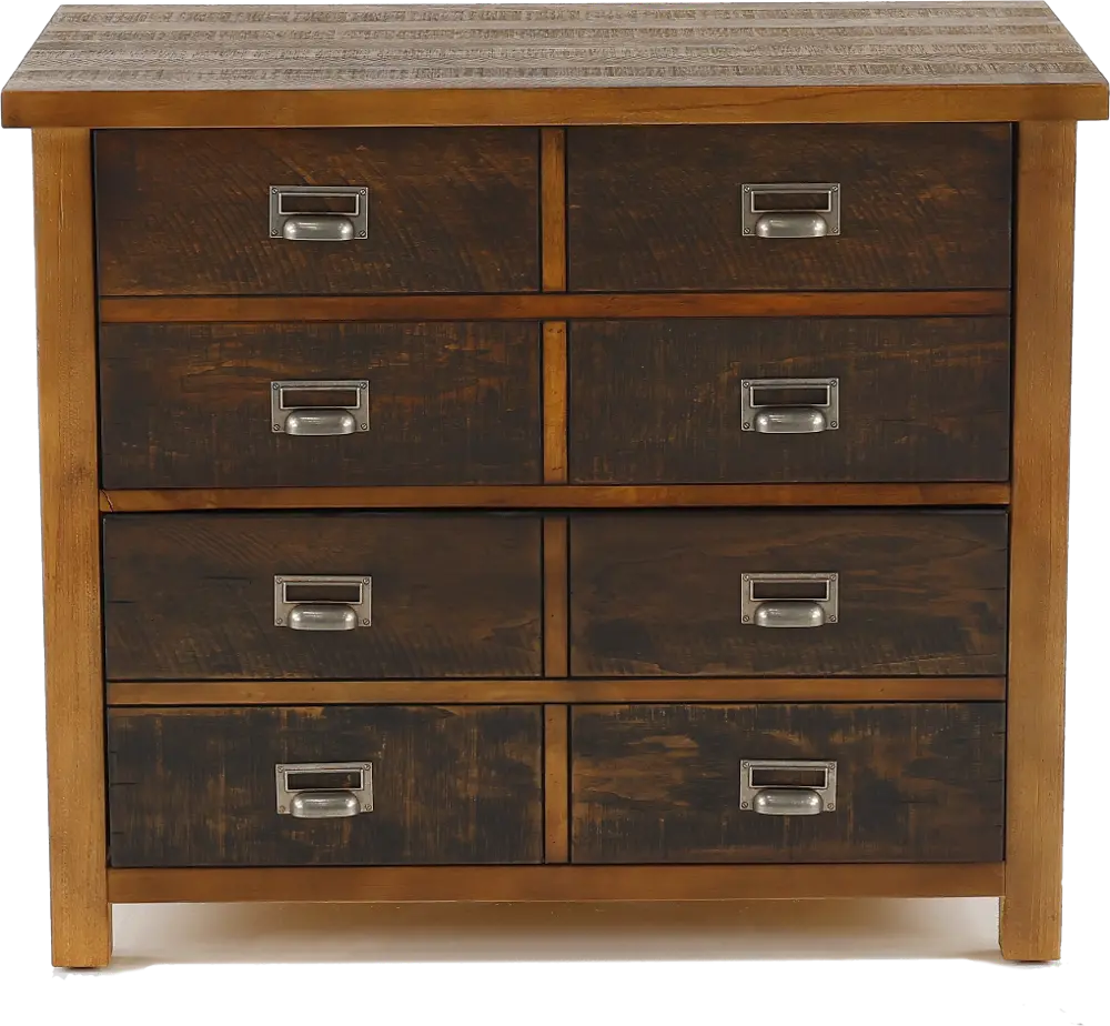 Heritage Rustic Hickory Brown 2 Tone Lateral File Cabinet-1