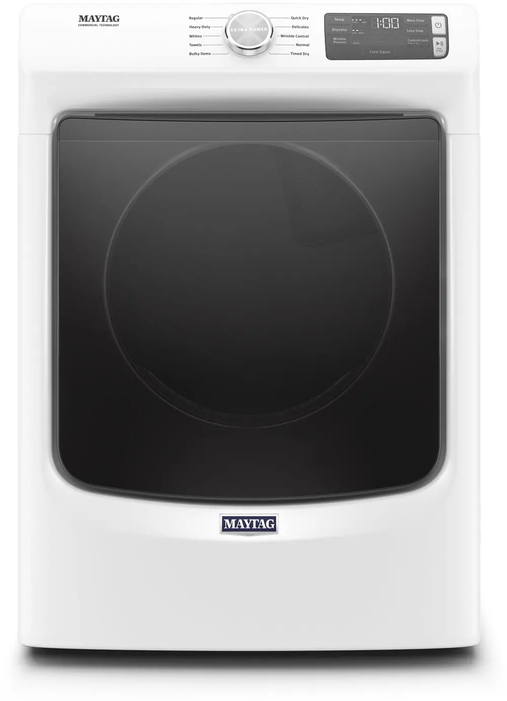 MED5630HW Maytag Electric Dryer with Quick Dry and Extra Power - White-1