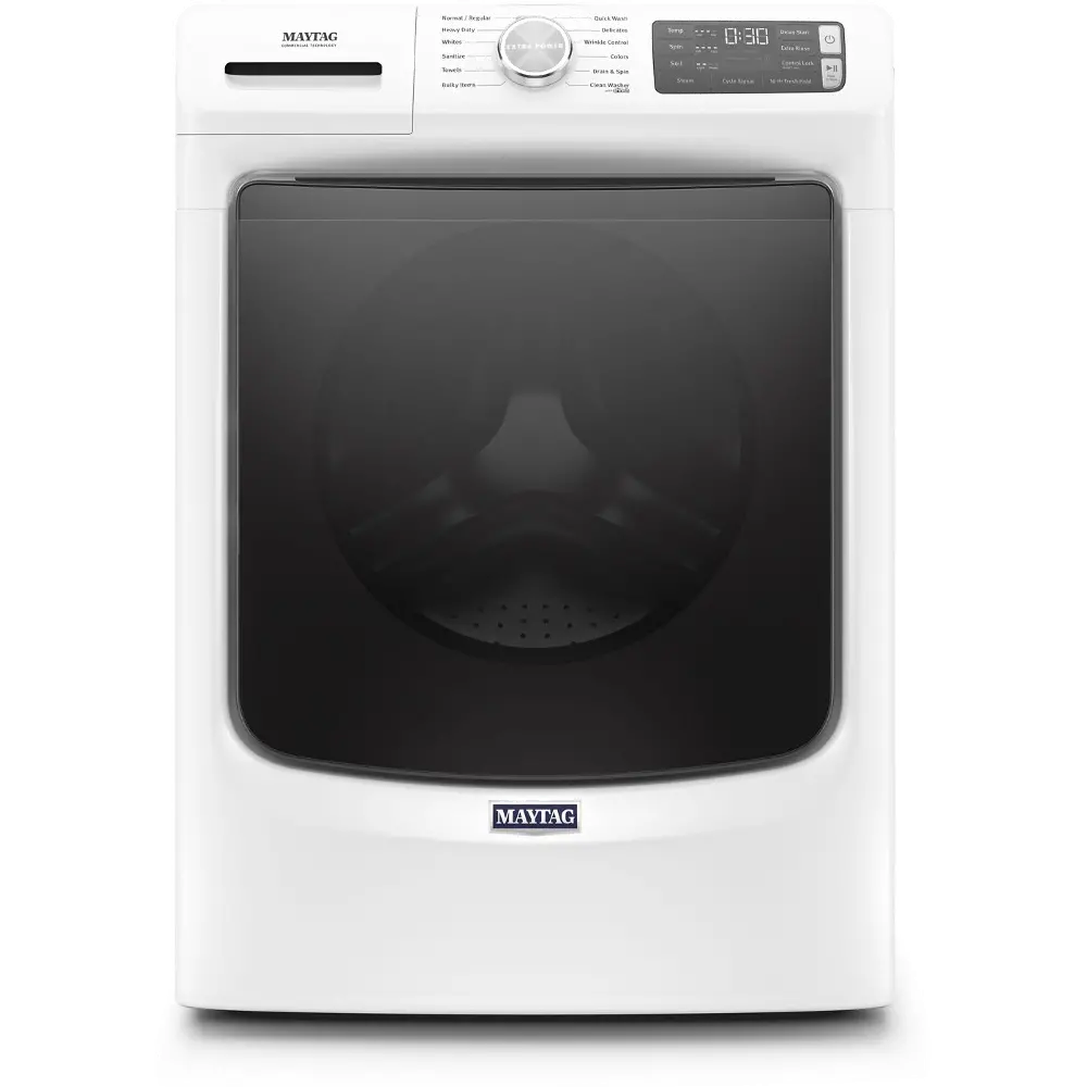 MHW6630HW Maytag Front Load Washer with 16-Hr Fresh Hold option - White 4.8 cu. ft.-1