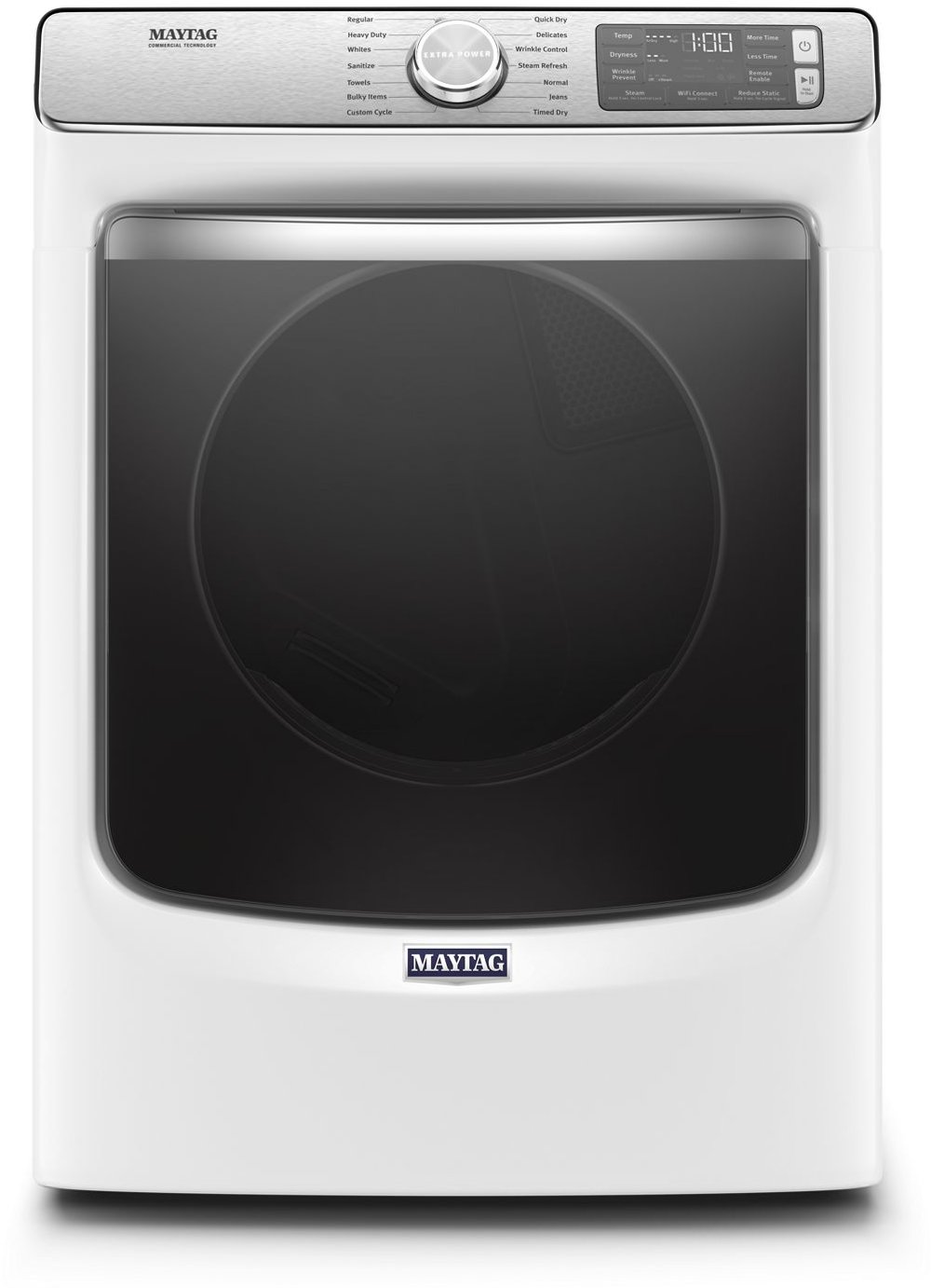 Maytag Smart Electric Dryer with Extra Power - 7.3 cu. ft. white