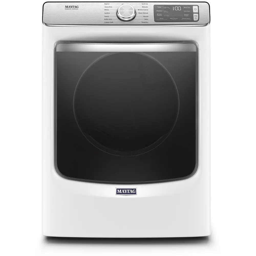 MED8630HW Maytag Smart Electric Dryer with Extra Power - 7.3 cu. ft. white-1