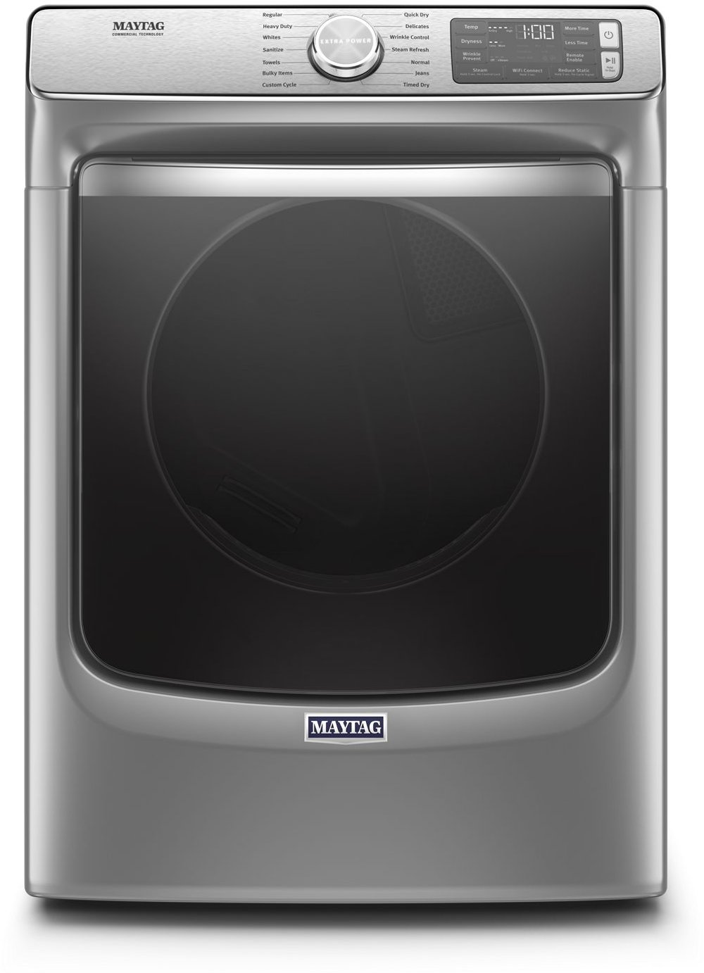 Maytag Smart Front Load Electric Dryer - 7.3 cu. ft. Chrome