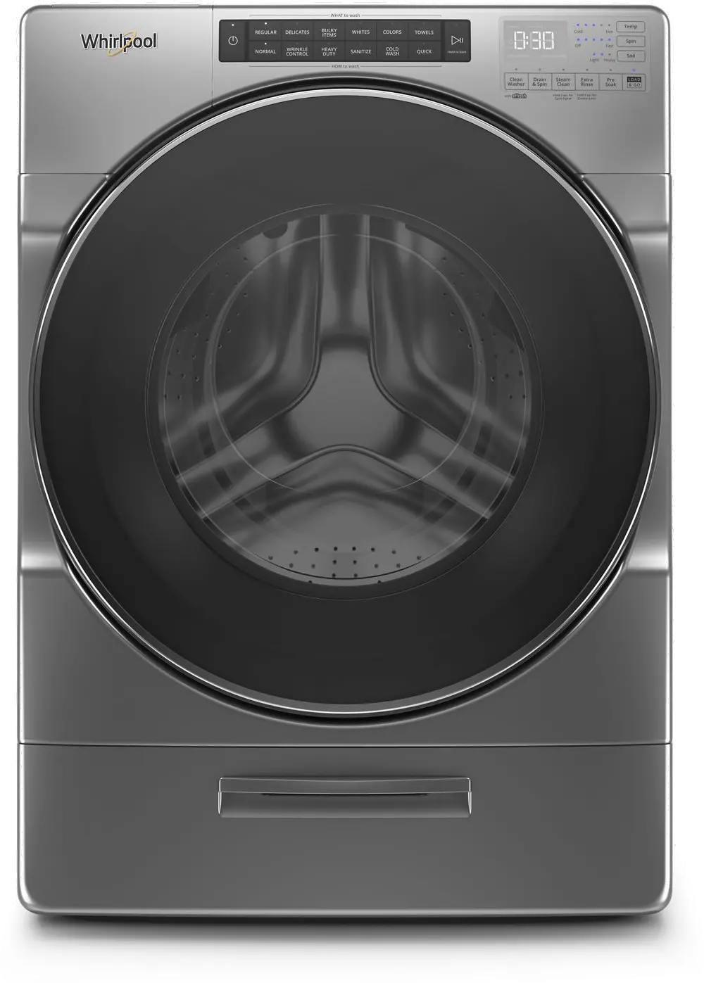 WFW6620HC Whirlpool Front Load Washer Closet-Depth - 4.5 cu. ft.  Chrome Shadow-1