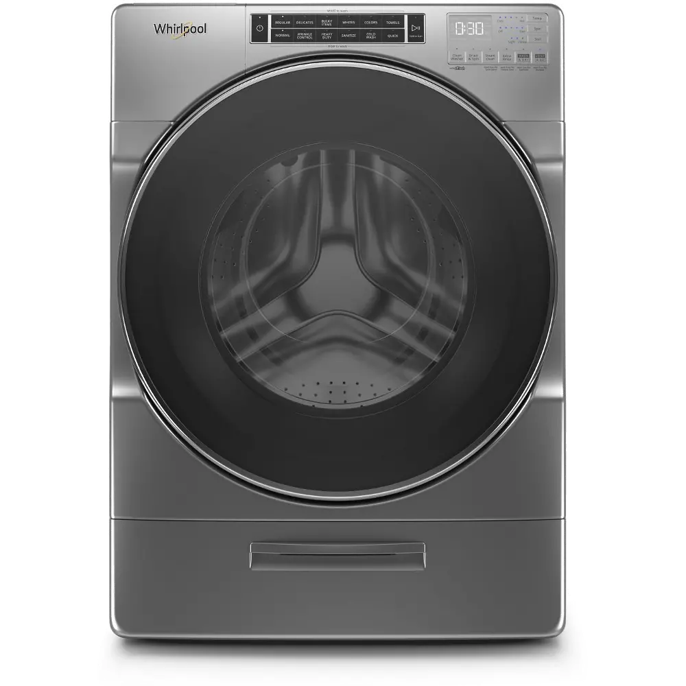 WFW862CHC Whirlpool Closet-Depth Front Load Washer with XL Dispenser - 4.3 cu. ft. Chrome-1