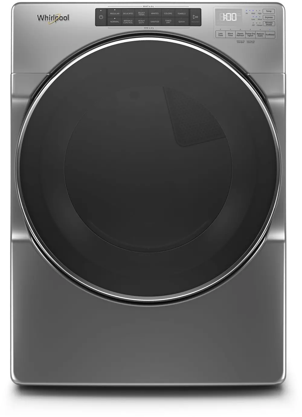 WED6620HC Whirlpool 7.4 cu. ft. Electric Dryer with Steam Cycles - Chrome-1