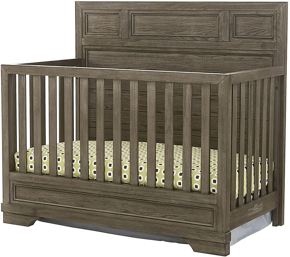 Foundry Pewter Gray 4-in-1 Convertible Crib-1