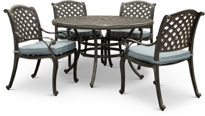 metal 5 piece patio set