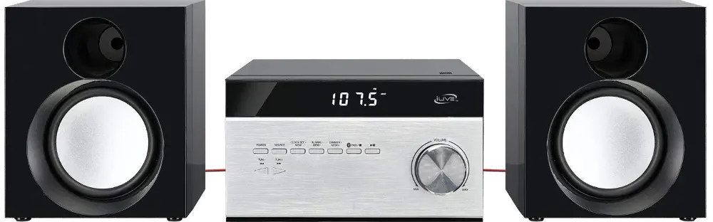 iLive Wireless Home Stereo Music System with CD Player and AM/FM Radio-1