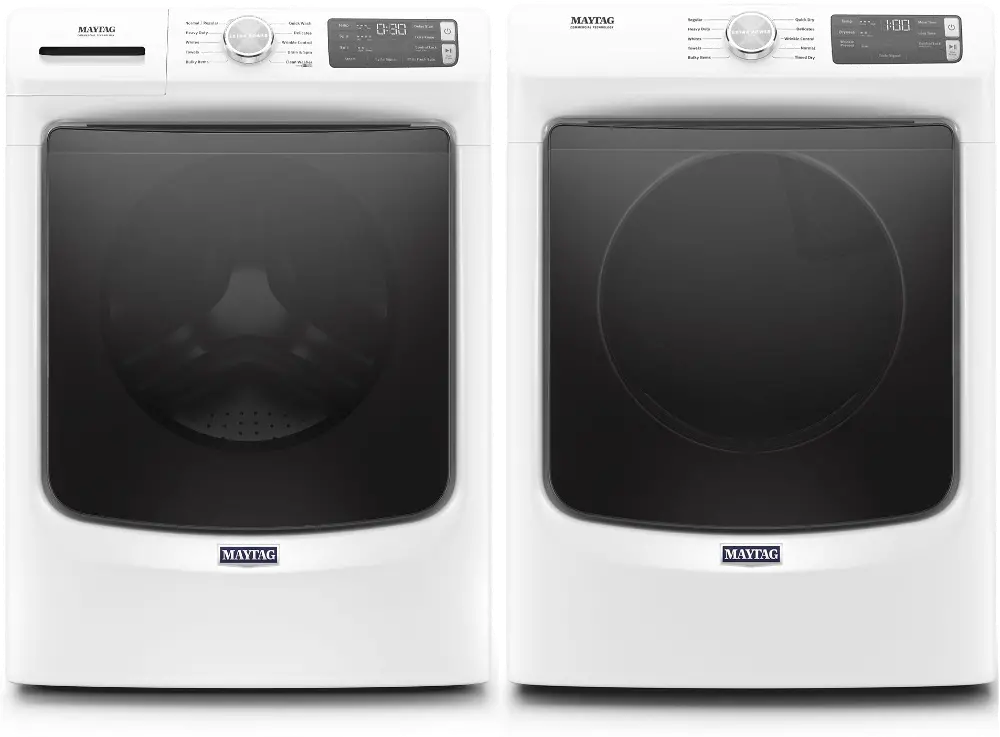 .MAT-5630-W/W-ELE-PR Maytag Washer and Electric Dryer Laundry Pair - White-1