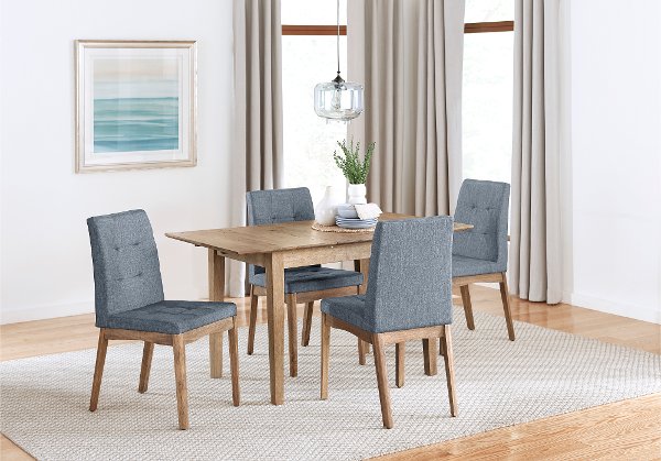 Dining Room Furniture Rc Willey Searching Oak And Gray 5 Piece Dining Set Barcelona