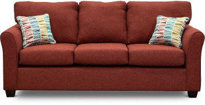 Ruby Red 7 Piece Living Room Set with Sofa Bed - Wall St. | RC Willey ...