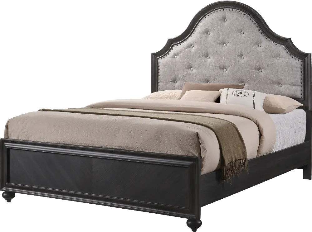 Classic Gray Queen Bed - Spencer-1