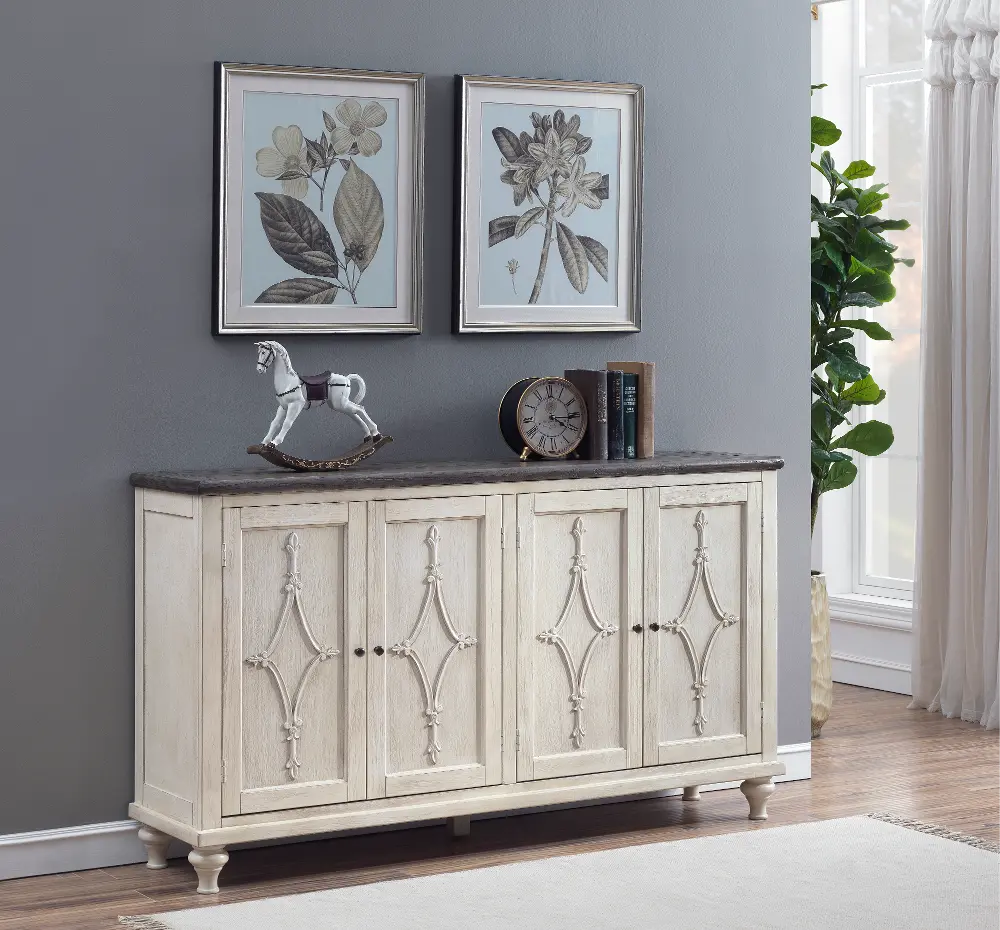 36533 Cream Dining Sideboard or TV Stand - St Clair-1