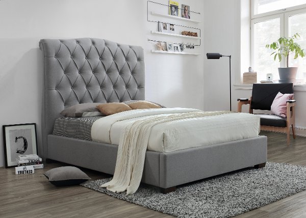 Deal Zone A New Platform Bed From Rc Willey Clearance Contemporary Gray Queen Upholstered Platform Bed Janice