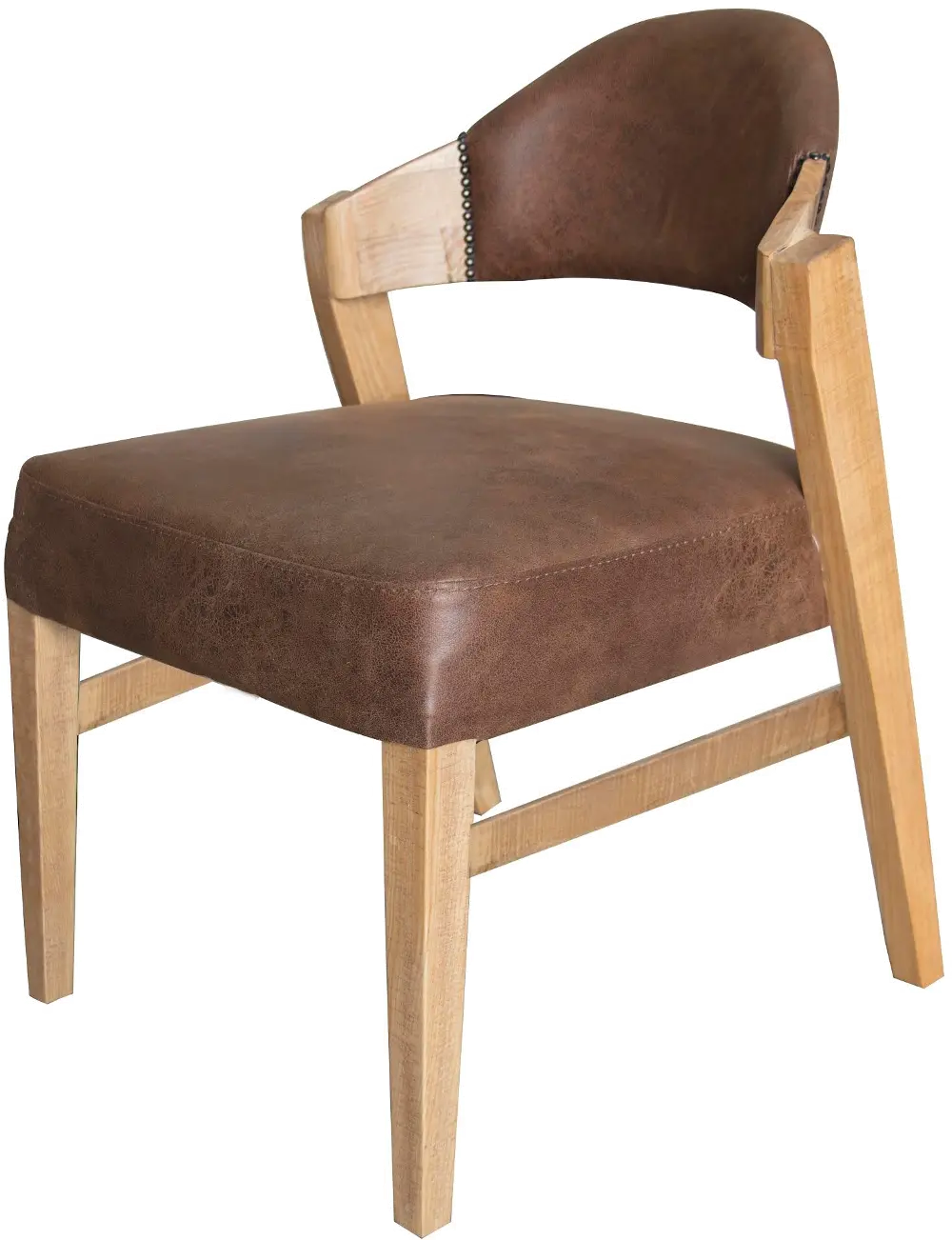 Modern Natural and Brown Dining Room Chair - Salamanca-1