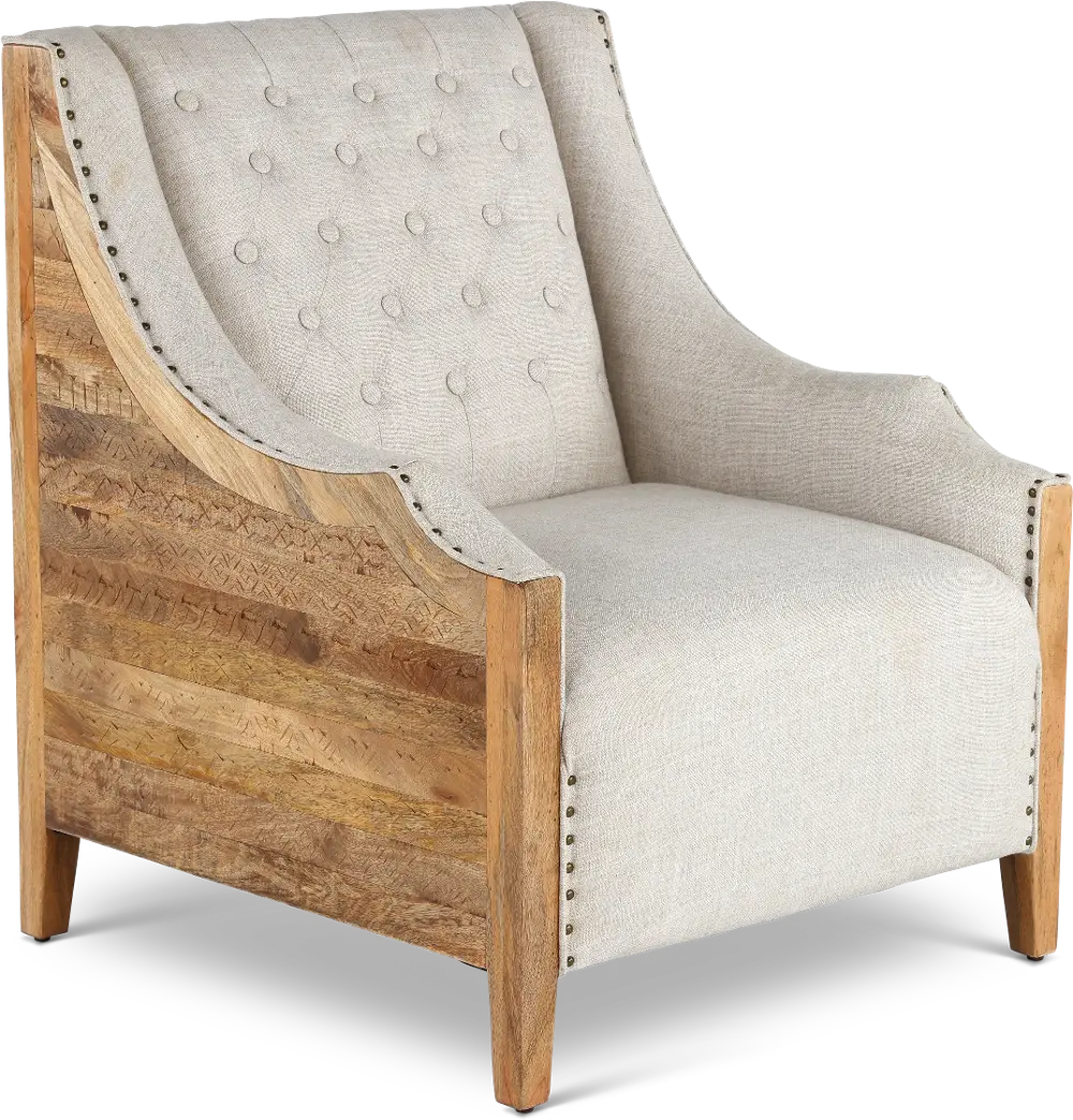 Sullinger Traditional Cream Accent Chair-1