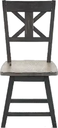 Orlando Sand and Black Swivel Dining Room Chair