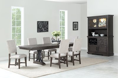 Industrial Gray Brown 5 Piece Dining Set Revolution Rc Willey
