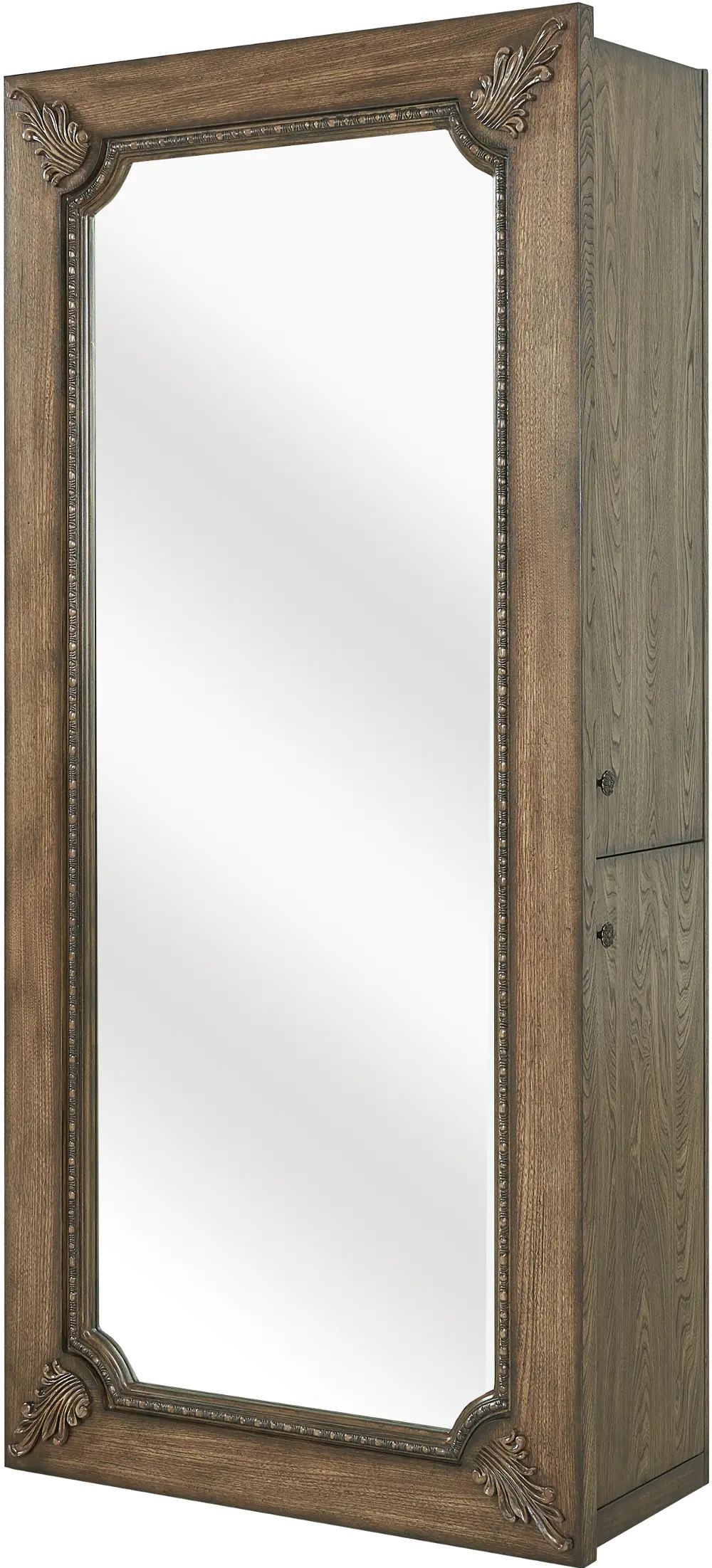 Traditional Brown Mirror Wardrobe - Tuscany Pointe-1
