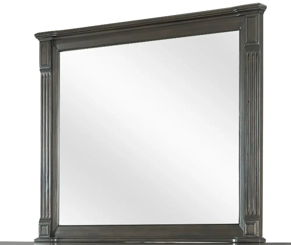 Traditional Walnut Brown Mirror - Valley View-1