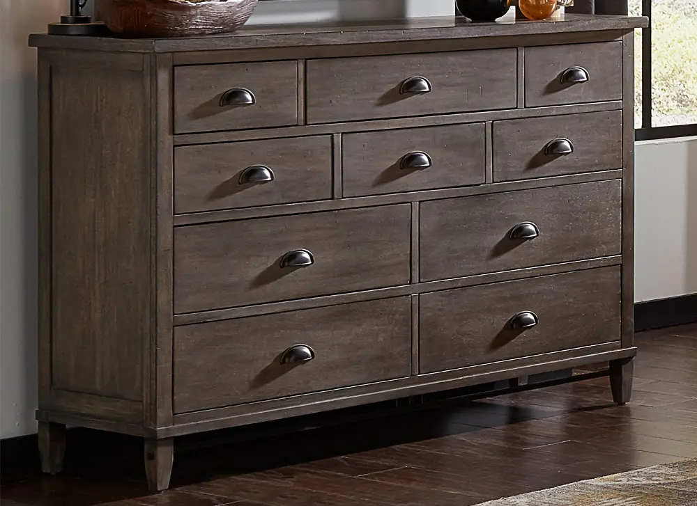 Classic Gray Dresser - Mount Holly-1
