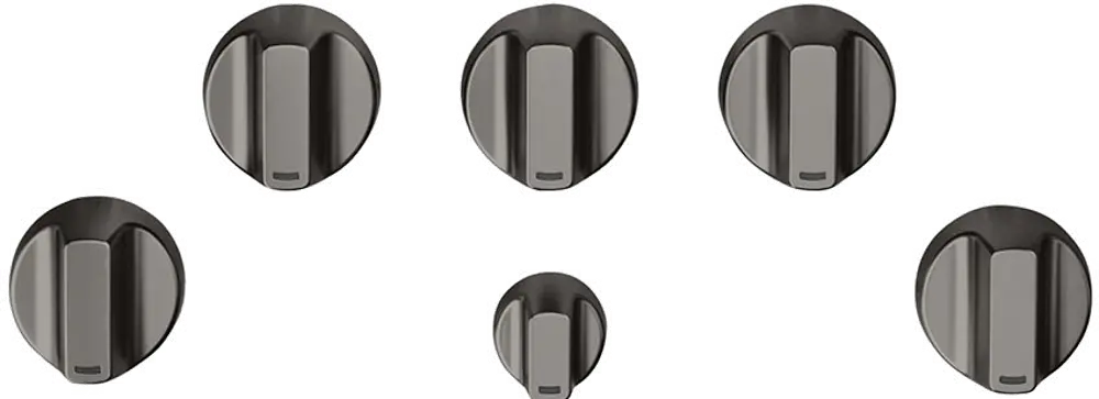 CXCG1K0PMBT Café 5 Gas Cooktop Knobs in Brushed Black-1