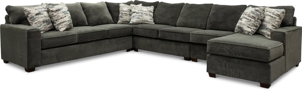 5PC/AUTUMN/STLNG/OP1 Autumn Gray 5 Piece Sectional-1
