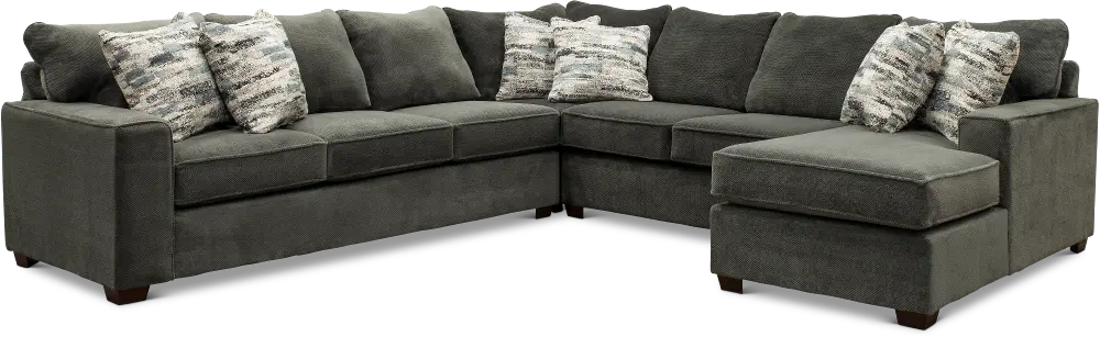 4PC/AUTUMN/STRG/OP1 Autumn Gray 4 Piece Sectional-1