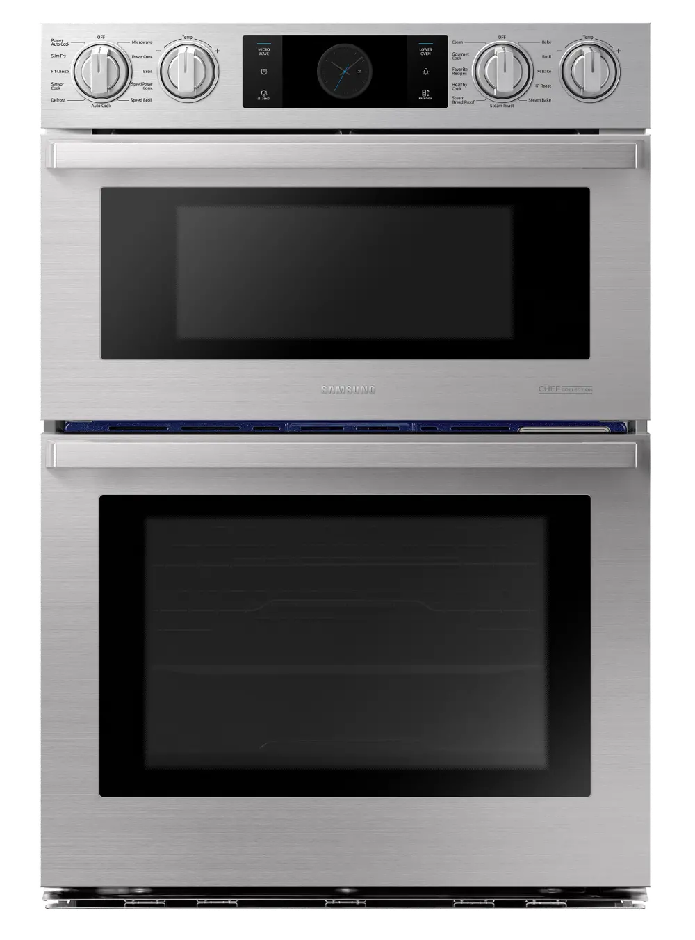NQ70M9770DS Samsung Chef 30 Inch Combination Wall Oven with Microwave - 7.0 cu. ft. Stainless Steel-1