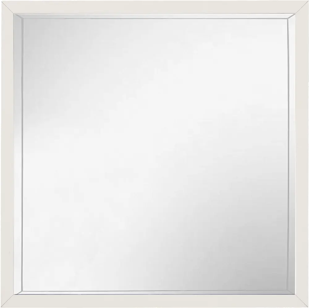 Modern White Mirror - Brampton-1