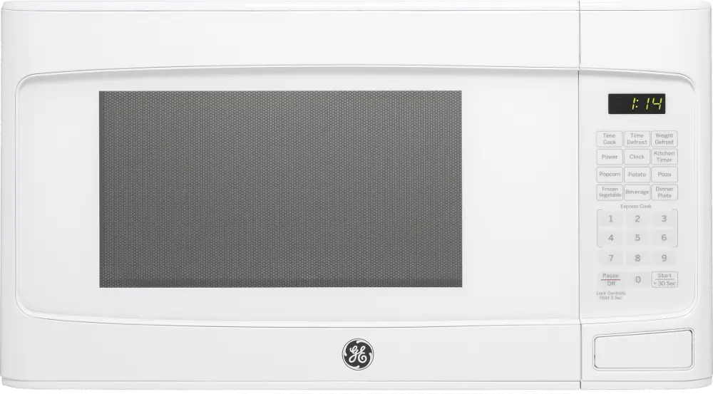 JES1145DLWW GE 1.1 Cu. Ft. Capacity Countertop Microwave Oven - White-1
