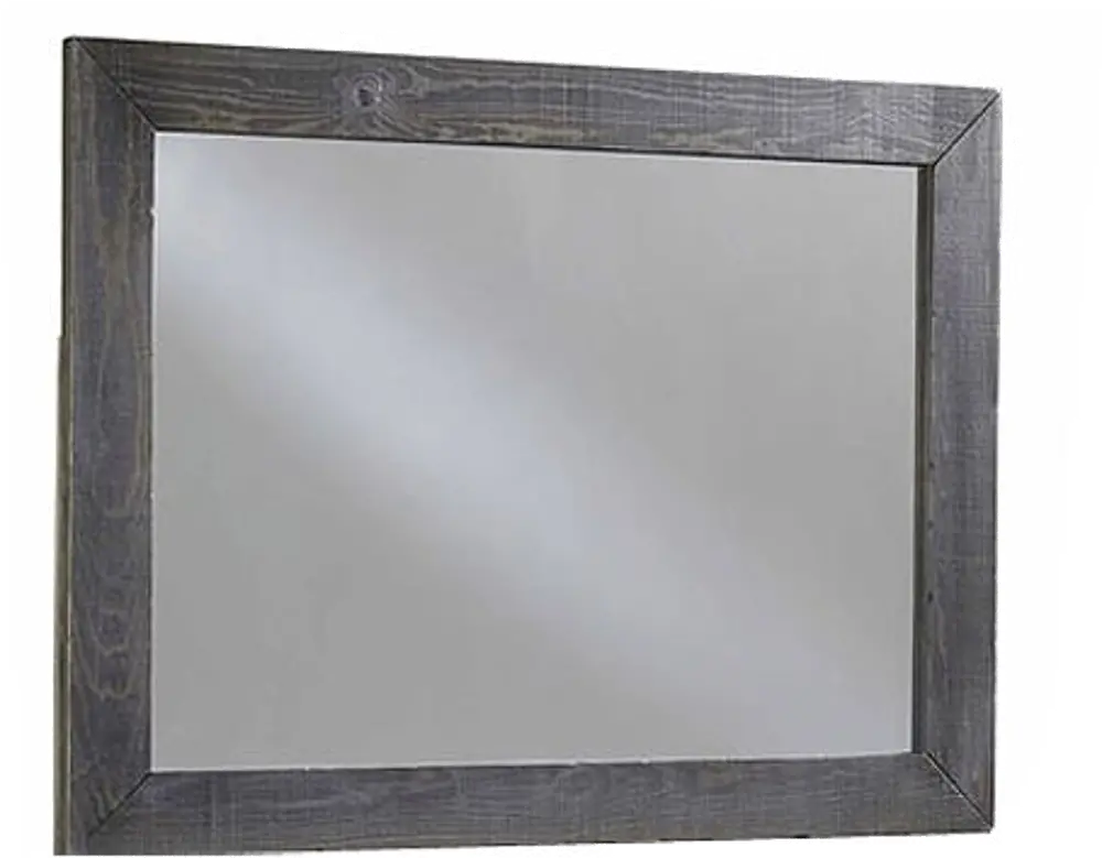 Rustic Charcoal Gray Mirror - Wheaton-1