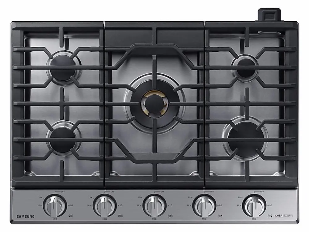 NA36N9755TS Samsung Chef 36 Inch Gas Cooktop - Stainless Steel-1