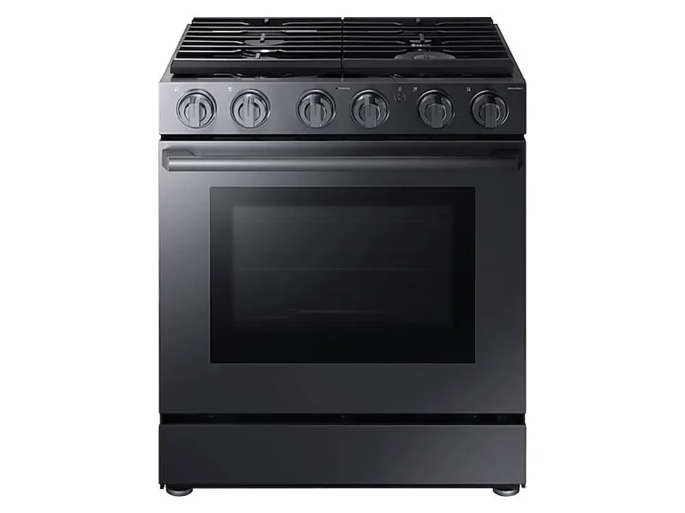 NX58M9960PM Samsung Chef 30 Inch Gas Pro Range with Dual Convection - 5.8 cu. ft. Black Stainless Steel-1