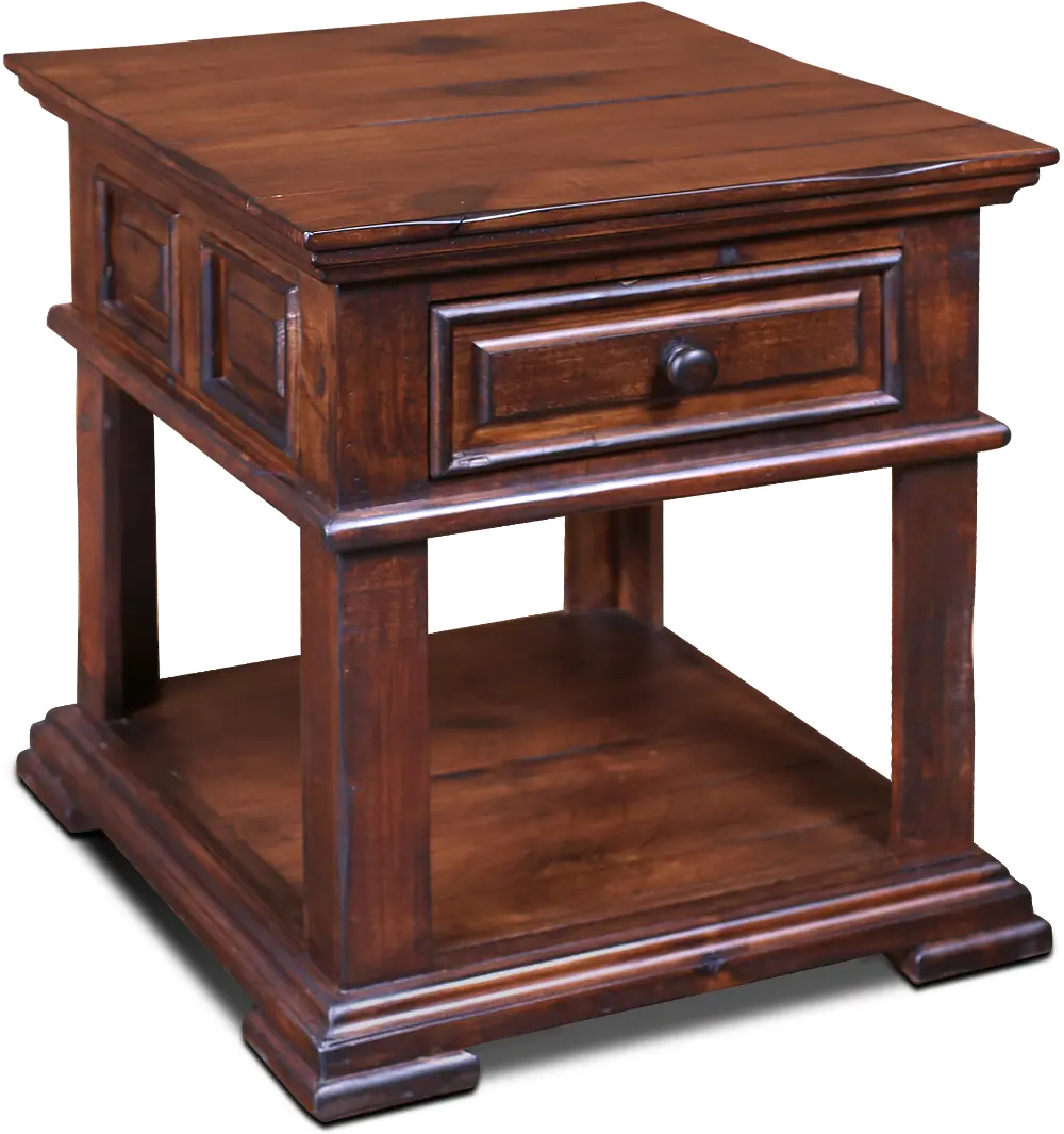 Brown Country End Table - Marquis-1