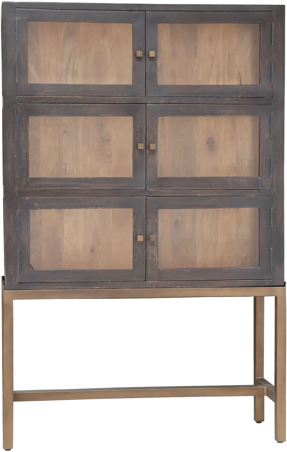 Alec Wood and Iron Cabinet-1