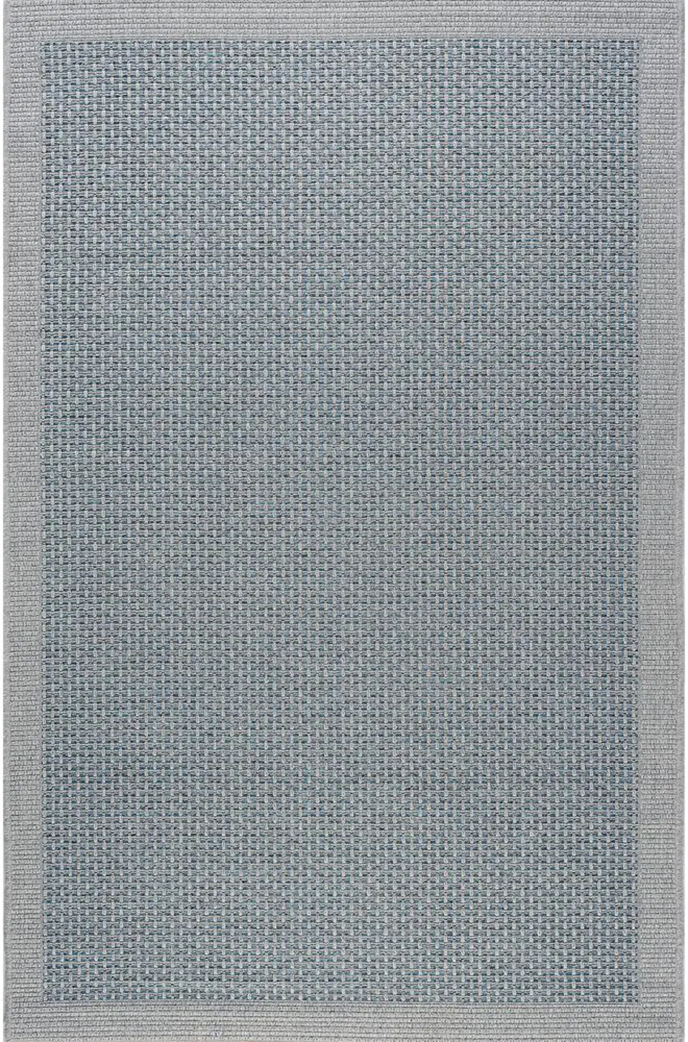 SRN10068X10 Serenity 8 x 10 Modern Solid Blue Indoor-Outdoor Rug-1