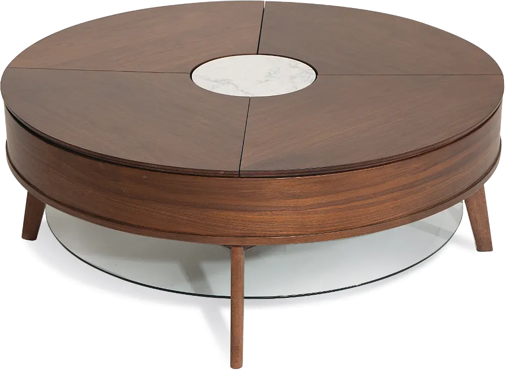 Modern Lift-top Round Cocktail Table - Bellemie-1