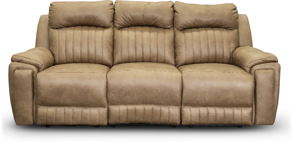 Vintage Taupe Standard Power Reclining Sofa - Silver Screen-1