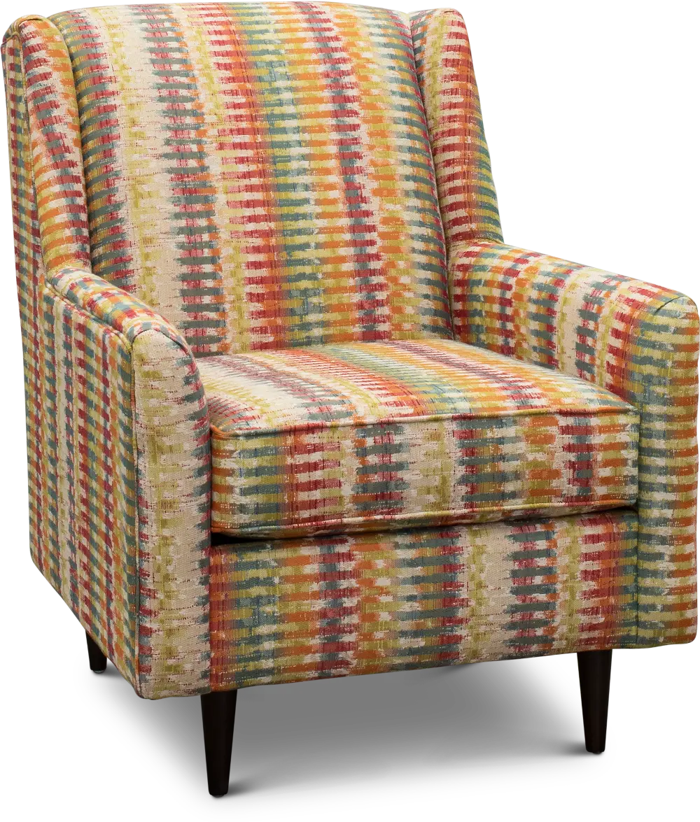 Mid Century Modern Multi Color Accent Chair - Zane-1