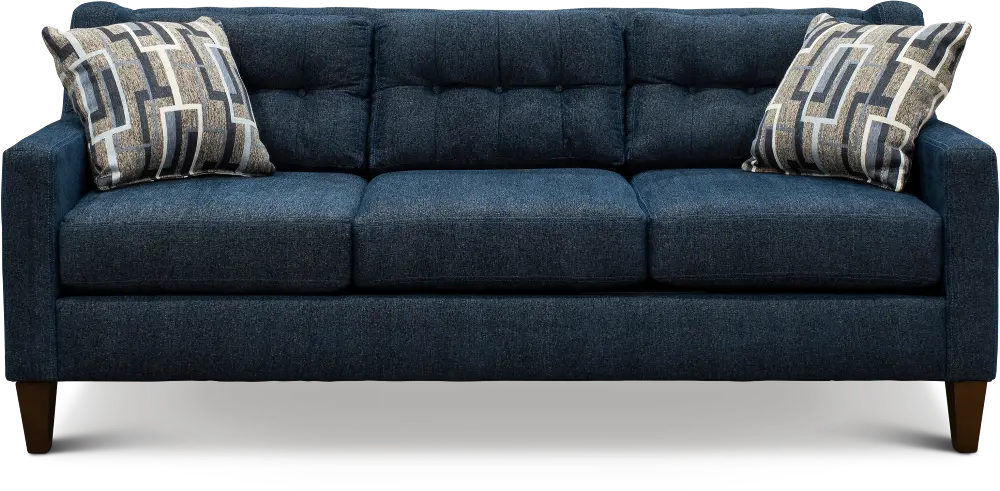 Contemporary Indigo Blue Sofa - Brody-1