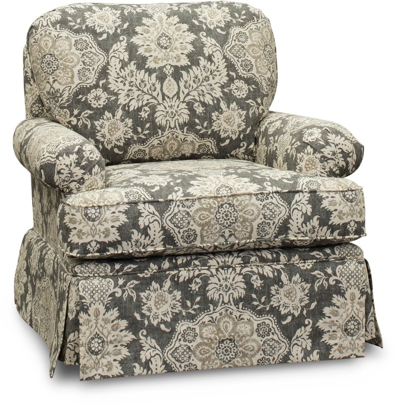 Gray And Cream Traditional Swivel, Swivel Glider Chairs Living Room