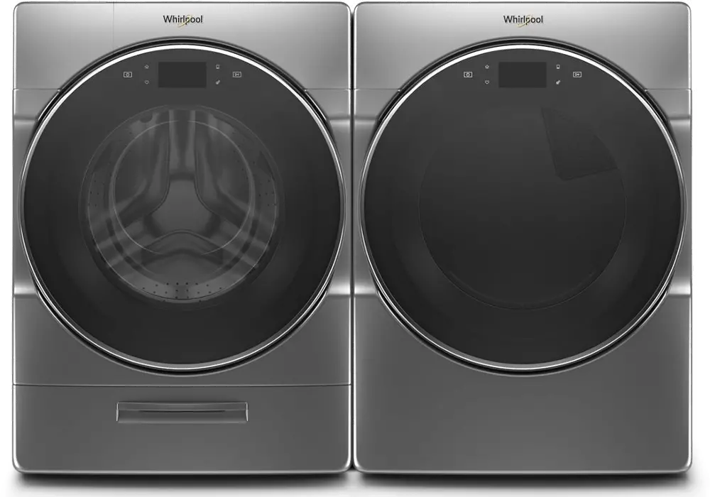 .WHP-9620-CRM-ELE-PR Whirlpool Laundry Pair Front Load Washer and Electric Dryer - Chrome-1
