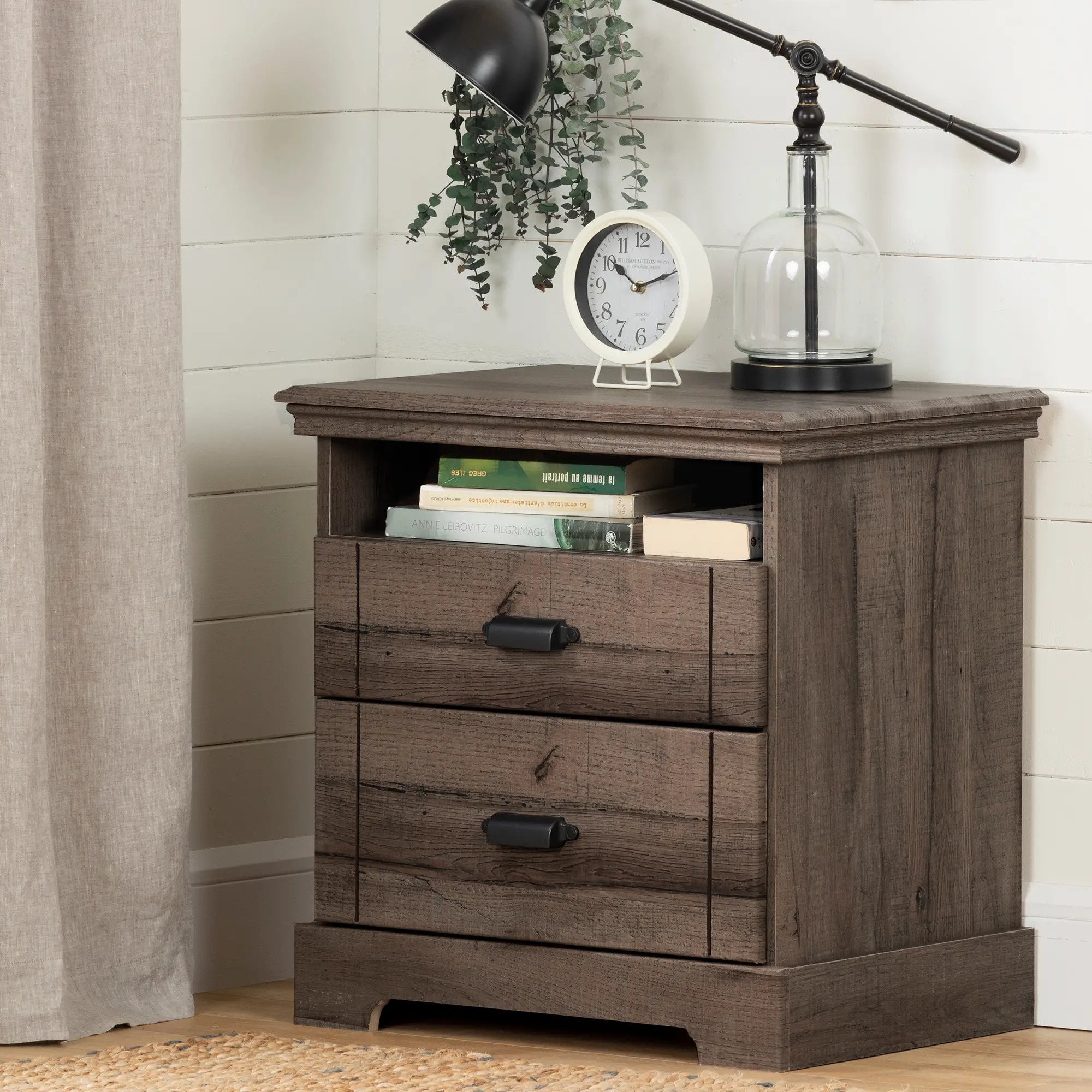 Classic Cottage Oak Brown Nightstand - South Shore